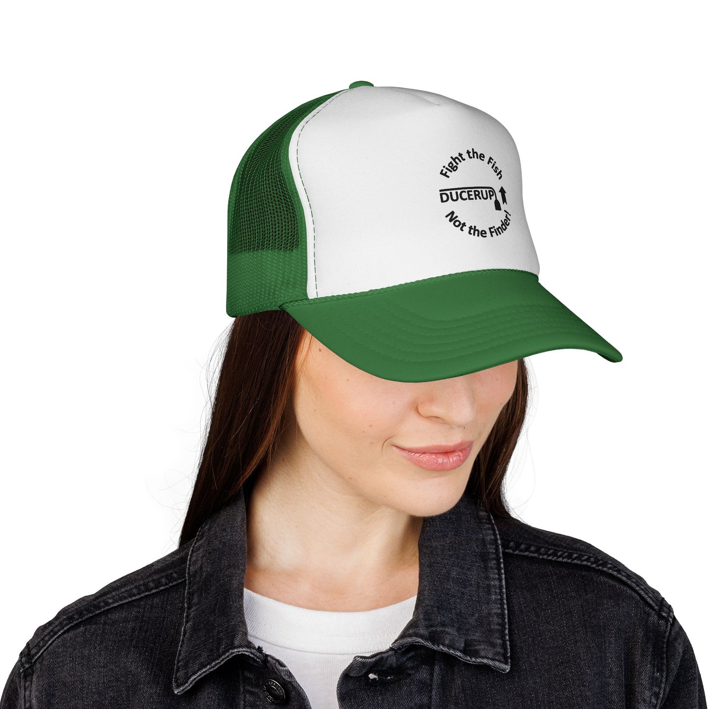 Ducerup™ 'Fight the Fish Not the Finder' Trucker Cap