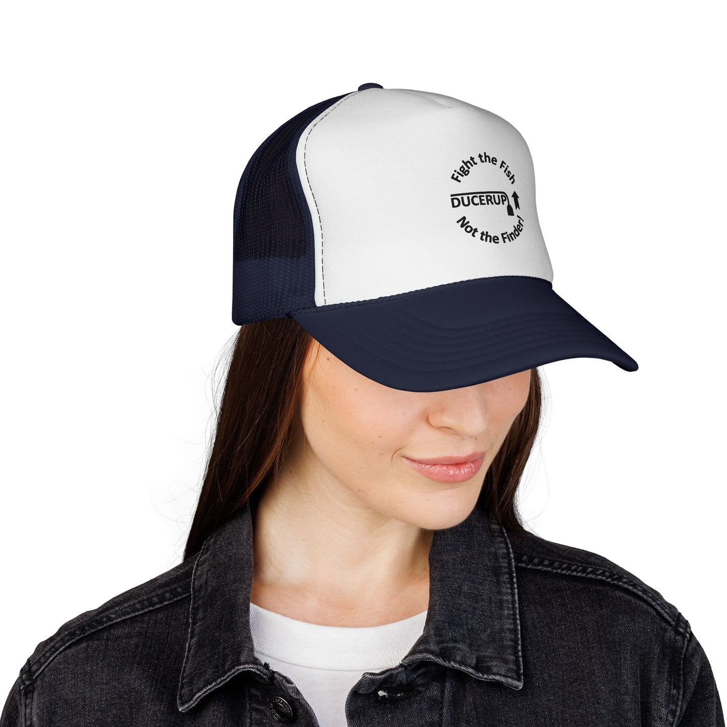 Ducerup™ 'Fight the Fish Not the Finder' Trucker Cap