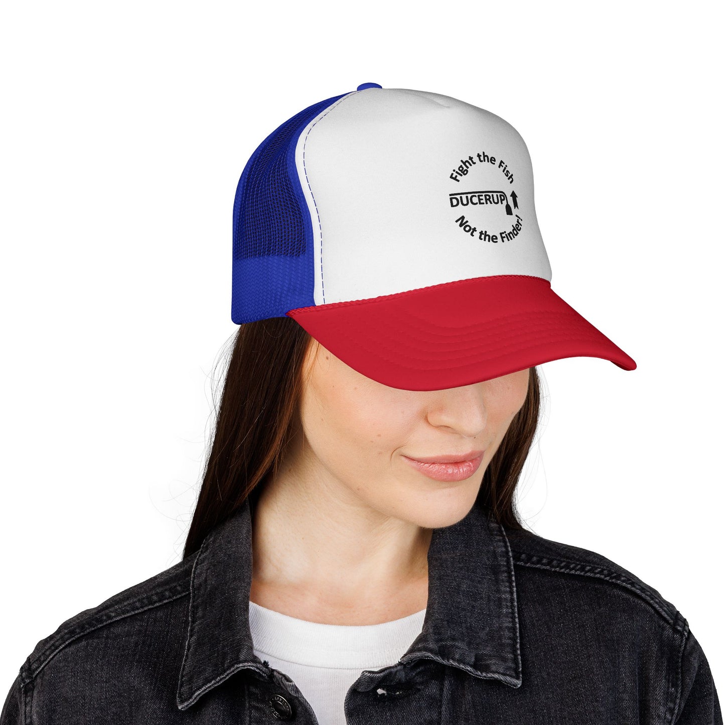 Ducerup™ 'Fight the Fish Not the Finder' Trucker Cap