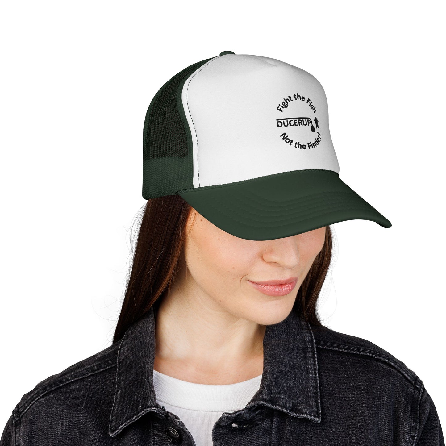 Ducerup™ 'Fight the Fish Not the Finder' Trucker Cap